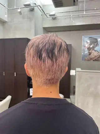 ショート メンズ ⭐️韓国ブリーチ 顔周りカット⭐️のヘアスタイル