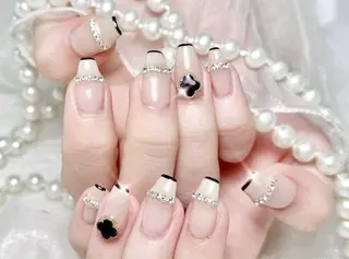 ネイル ロングネイル長さ出し 専門Spade Qのネイルデザイン