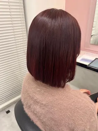 ミディアム カラー *🍒艶髪🍒 透明感カラー🍒のヘアスタイル