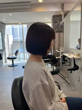 ショート カラー 平尾/高宮/艶カラー /ハイライト/綜一郎のヘアスタイル