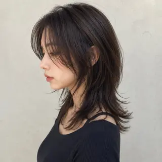 ミディアム カラー ❣️韓国/レイヤー/ 透明感カラー/まさのヘアスタイル