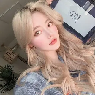 ロング 韓国特化🇰🇷 エクステのヘアスタイル