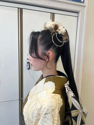 ロング バレイヤージュ/ヘア アレンジ/shionのヘアスタイル