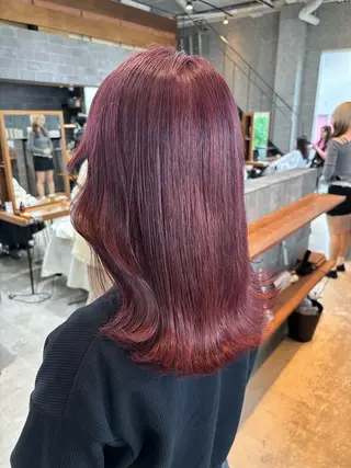 ミディアム カラー ヘアアレンジ 押切 響 のヘアスタイル
