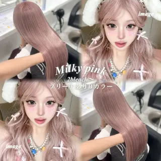 ロング 韓国ガーリー🤍ハイ トーン🤍Ayanaのヘアスタイル