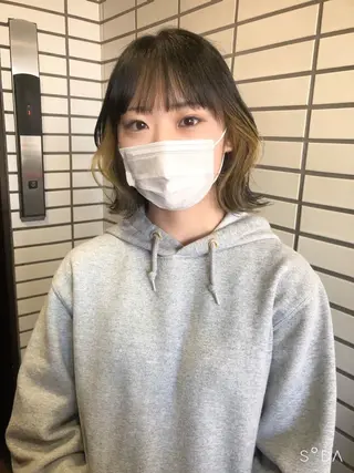 ミディアム カラー トレンドヘア🌿 chinariのヘアスタイル