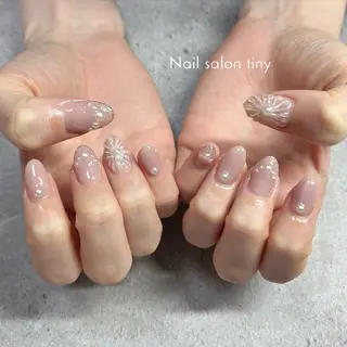 ネイル Nail salon tiny🩵のネイルデザイン