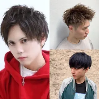 メンズ 【毎朝セット3分】 メンズパーマ　真人のヘアスタイル