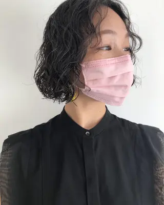 ミディアム パーマ Memories 銀座のヘアスタイル