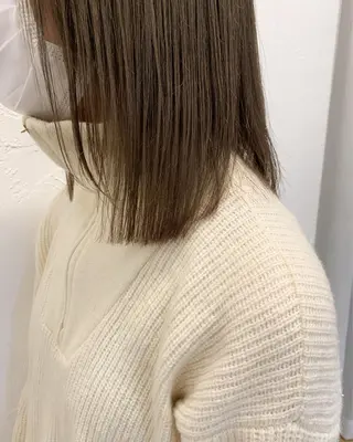 セミロング 小顔レイヤー×コンパ クトボブ/林隆平のヘアスタイル