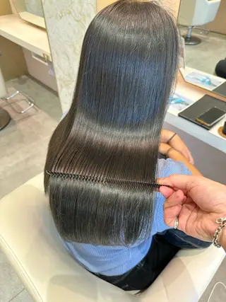 ロング カラー 店長/mao/ 前髪/顔周りカットのヘアスタイル