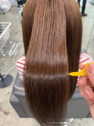 ロング 仲川 礼のヘアスタイル