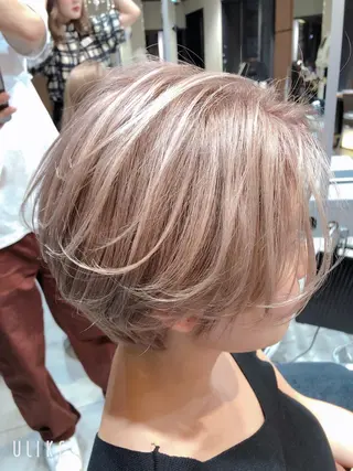 ショート カラー パーマ ヘアアレンジ キッズ ネイル マツエク・マツパ ショートの神✨AFL OAT 井上康平のヘアスタイル