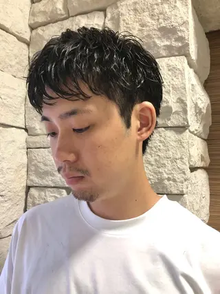 パーマ ヘアアレンジ メンズ メンズ特化✂️栗原 侑也のヘアスタイル