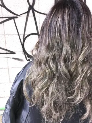 セミロング カラー ヘアアレンジ チビ編み込みエクステ シールEXどぅ〜すのヘアスタイル