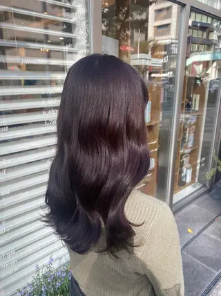 ロング カラー Rion/渋谷 /ブリーチなしカラーのヘアスタイル