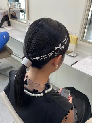 ヘアアレンジ 清水 玖琉海のヘアスタイル