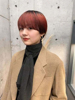 ショート カラー センスをお届けします 大谷将生infpのヘアスタイル