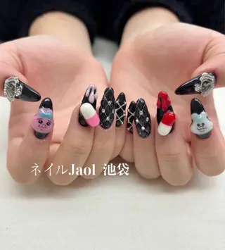 ロング ネイルJaol 池袋のネイルデザイン