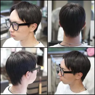 ショート カラー メンズ 中島 剛のヘアスタイル