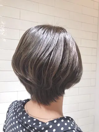 ショート カラー ヘアアレンジ レイヤー×ヘッドスパ *保田遥*のヘアスタイル