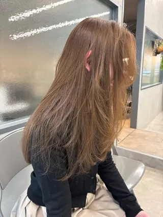 ロング カラー レイヤー/柔色 カラー/SAkiのヘアスタイル