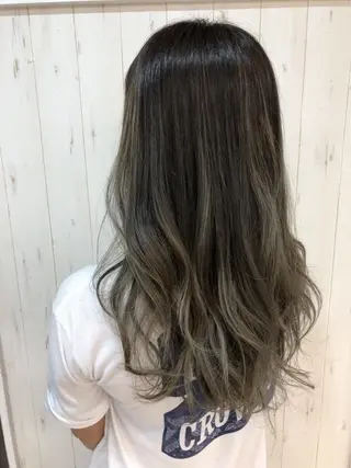 ロング カラー パーマ ヘアアレンジ キッズ ネイル マツエク・マツパ M字・前髪割れ 改善メンズ特化/栢沼のヘアスタイル