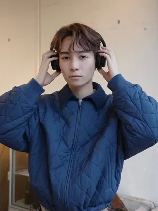 パーマ メンズ 岡田 祐樹のヘアスタイル