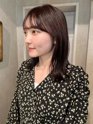 ミディアム カラー ナチュラル透明感🌱 小山美樹子のヘアスタイル