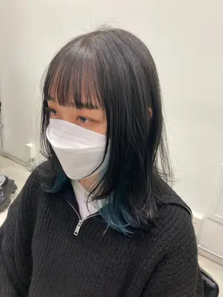 カラー 💖ブリーチなし透明 感💖ASAHIのヘアスタイル