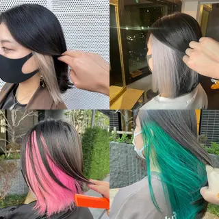 ミディアム カラー 安田和洋 ブリーチカラー特化のヘアスタイル