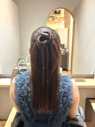 ロング ヘアアレンジ 児玉 りなのヘアスタイル