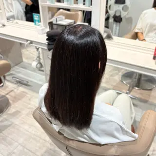 セミロング カラー 長崎 真子のヘアスタイル