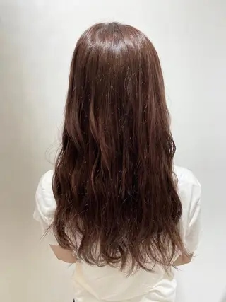 セミロング カラー 🐺ウルフ/レイヤー 似合わせ‎🤍沙羅のヘアスタイル