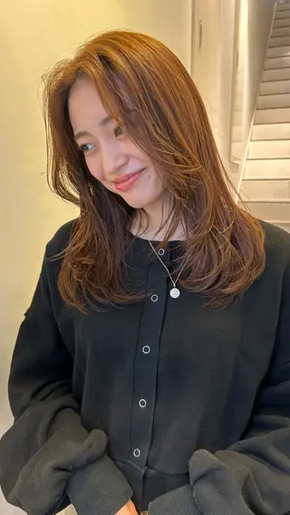 ロング 高山沙来/ストレート パーマ特化/縮毛矯正のヘアスタイル