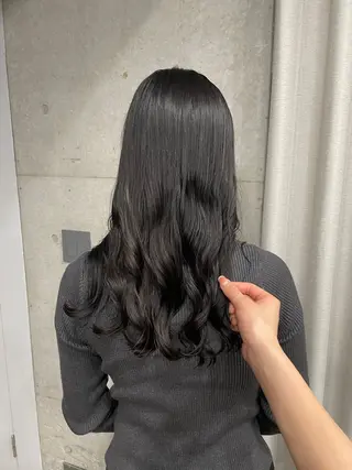 セミロング カラー パーマ 表参道🌿赤み消し カラー/チナツのヘアスタイル