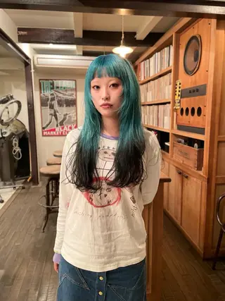 ロング カラー 篠江 廉のヘアスタイル