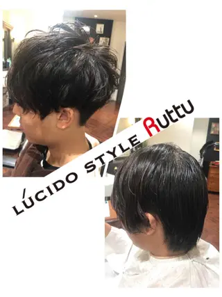 ショート パーマ アザマ　ヤスカツ _rosso 川口のヘアスタイル