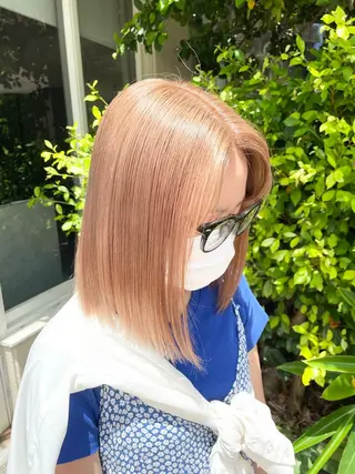 ミディアム カラー LUXBE LUCE ひなののヘアスタイル