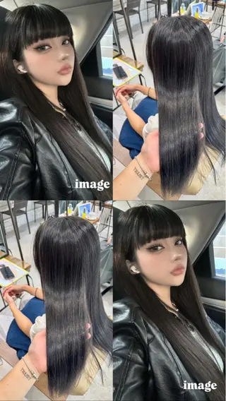 ロング カラー ブリーチなしwカラー /艶カラー/oukaのヘアスタイル