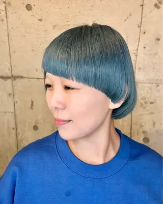 ショート カラー 派手髪デザインカラー ヒロカのヘアスタイル