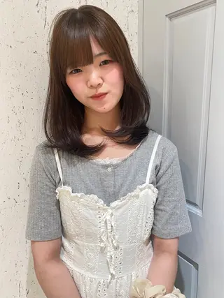 セミロング カラー mai / linoah˚✧のヘアスタイル