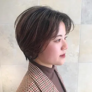 ショート カラー 田中 あかねのヘアスタイル