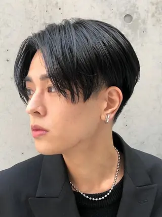 メンズ 🌟透明感カラー× 小顔カット いっせいのヘアスタイル