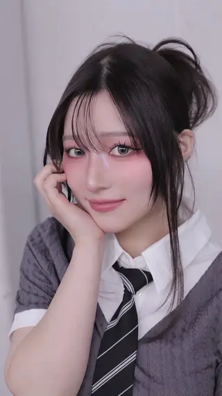 盛れる顔周りカット ♥️韓国ヘア"ちぇるのヘアスタイル