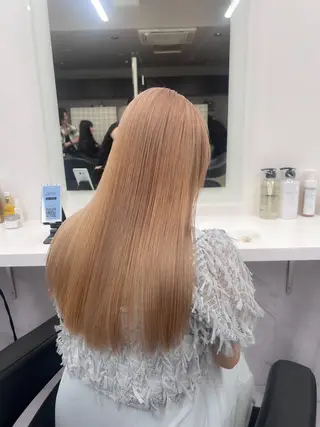 ロング カラー パーマ ヘアアレンジ メンズ キッズ ブリーチなしカラー/ ブラウン/レイヤーのヘアスタイル