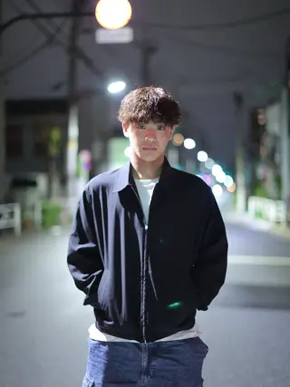 ミディアム パーマ メンズ メンズカット✂️/ パーマ🪢/金敷幸作のヘアスタイル