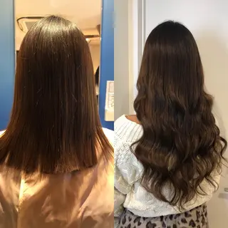 ロング カラー ヘアアレンジ 🧡艶髪ちゅるん髪 🫧🧡YUKI❄️のヘアスタイル