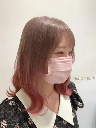 ミディアム 韓国ヘア/レイヤー/ 顔まわり/りょーとのヘアスタイル