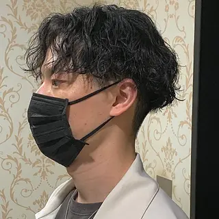 ショート パーマ メンズ メンズパーマ&メンズ 縮毛矯正/平野/渋谷のヘアスタイル